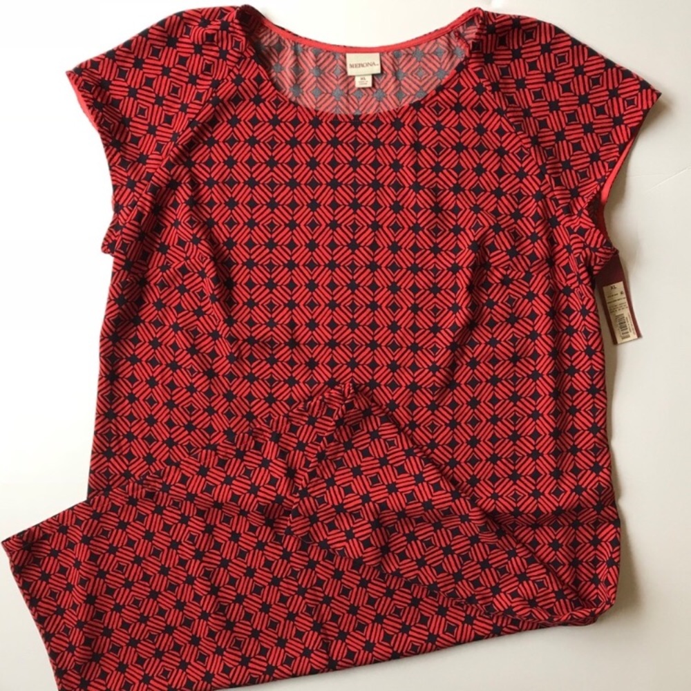 Merona retro print shift dress